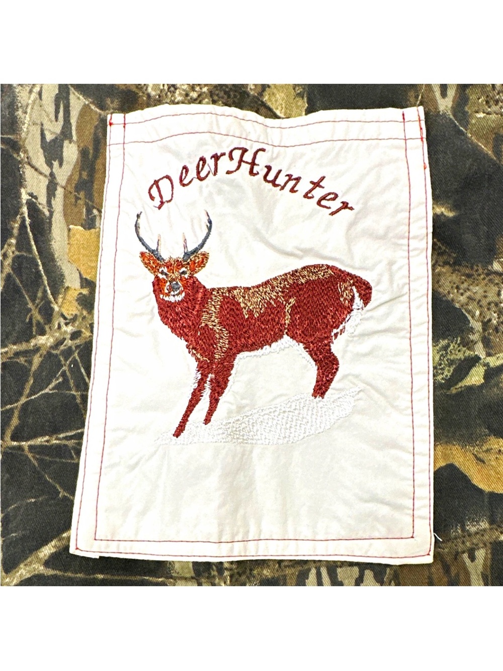 Camp Deer Hunter Embroidered Full Bib Apron Men’s BBQ Grilling Gifting